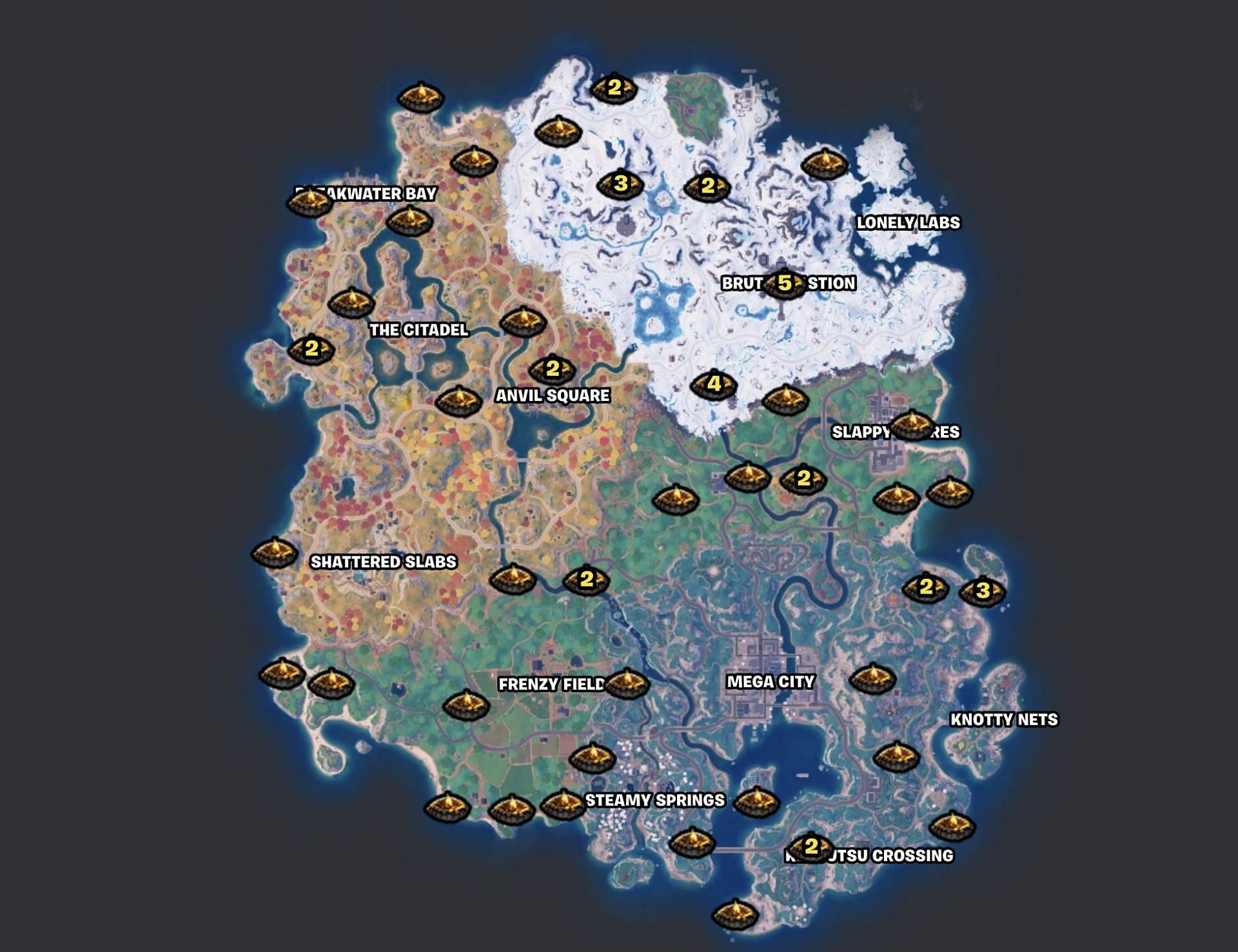 Light one of these campfires (Image via Fortnite.GG)